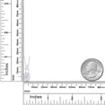 thumbnail image 2 of Gem Stone King 925 Sterling Silver Pendant Set Oval Near Colorless 2.10cttw Moissanite, 2 of 4