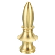 Uxcell 2.1" Tall Brass Lamp Finials Cap Knob 1 Set Lamp Screw Holder Tapped 1/4-27 Table Floor Lamp Shade Decorations