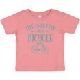 thumbnail image 3 of Inktastic Life's Better on a Bicycle Girls Baby T-Shirt, 3 of 5