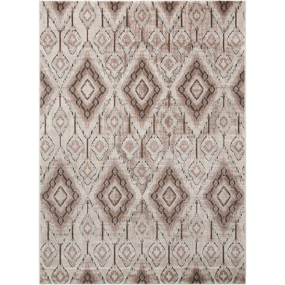 Nourison Karma KRM02 Beige Area Rug 5'3" x 7'4"