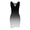 thumbnail image 4 of IROINNID Women's Sheath Dress Summer Comfortable Casual Sleeveless V-Neck Slim Dress Prints Elastic Waist Dress, 4 of 5