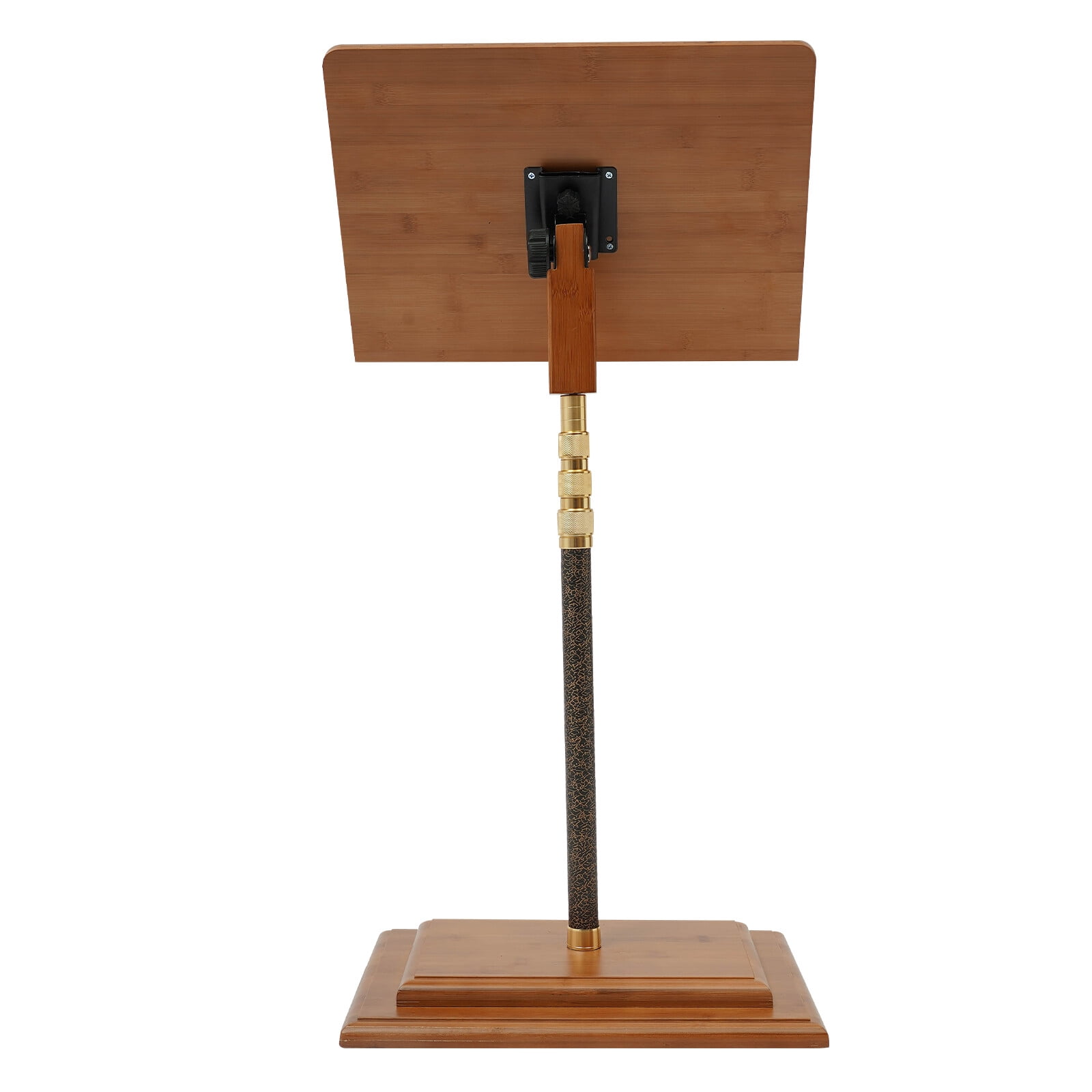 TFCFL Height Adjustable Bamboo Music Stand Free Standing Bamboo Conductor Music Stand W/ Wide Wooden