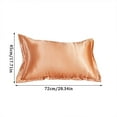 thumbnail image 3 of Clearance! Solid Color Faux Silk Pillowcase Silk No Zipper Envelope Pillow Pillow Cover, 3 of 7