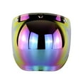 thumbnail image 4 of Flip Up Down Shield Visor Lens, Retro 3-Snap Sunscreen Sun Shield Visor Bubble Mirro for Motorcycle Face Helmets,Amber, 4 of 9