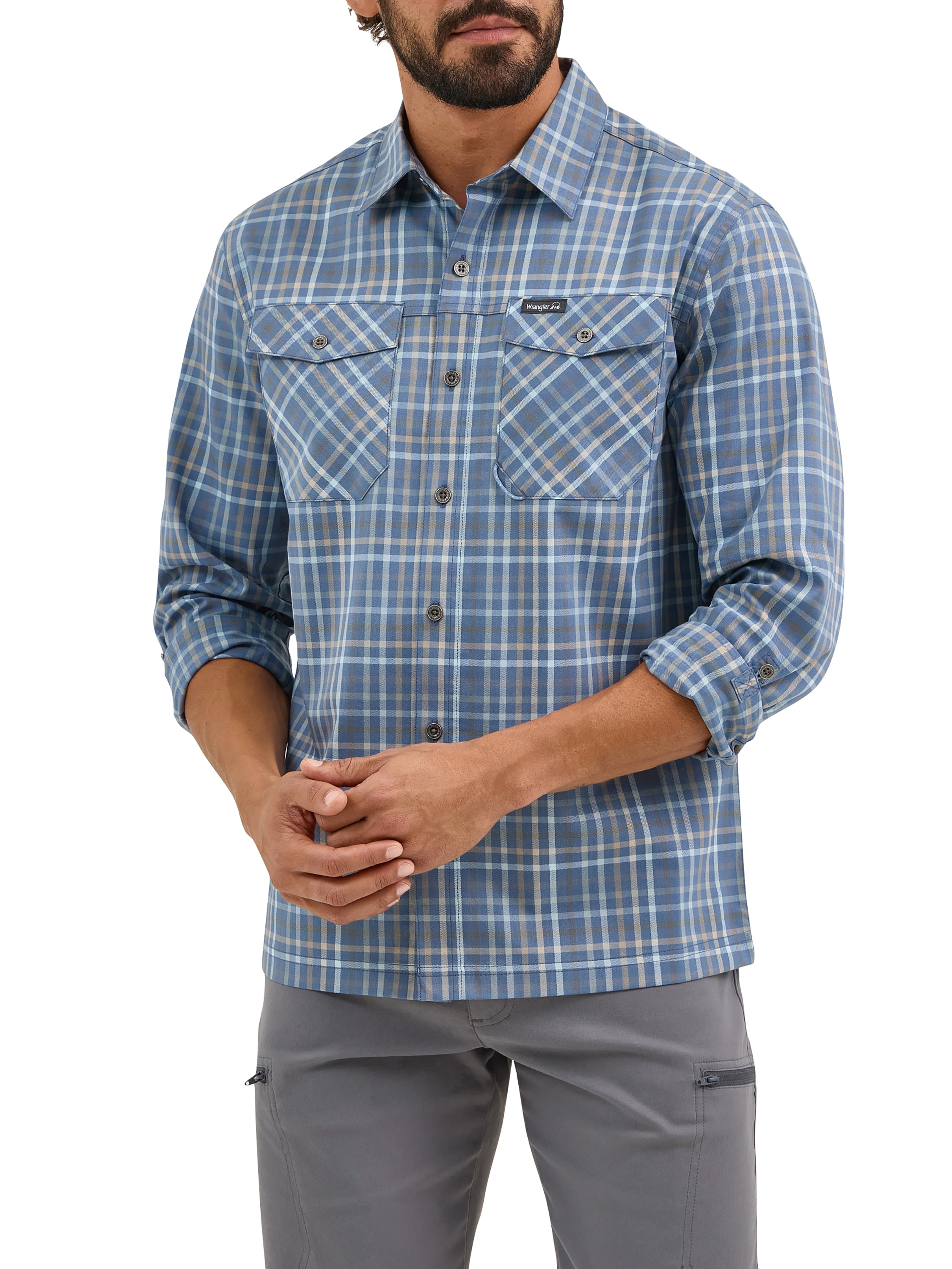 Wrangler Mens Long Sleeve Outdoor Shirt