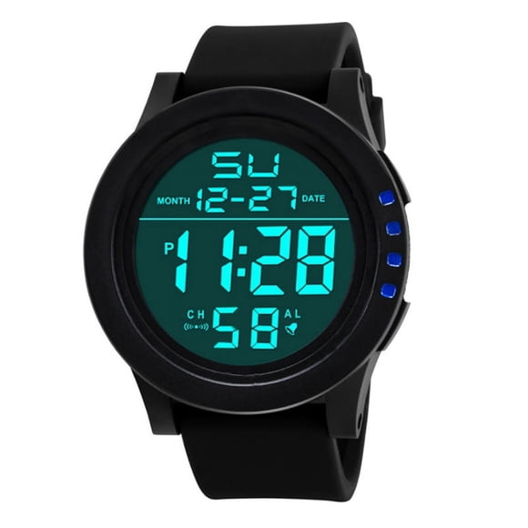 Digital Watch Led Waterproof Digital Quartz Fashion Watch Military Sport Mens