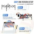 thumbnail image 4 of EAGLE PEAK 8 x 8 x 7.22 ft Slant Leg Lightweight Compact Portable Canopy w/ Backpack(Swirl), 4 of 9