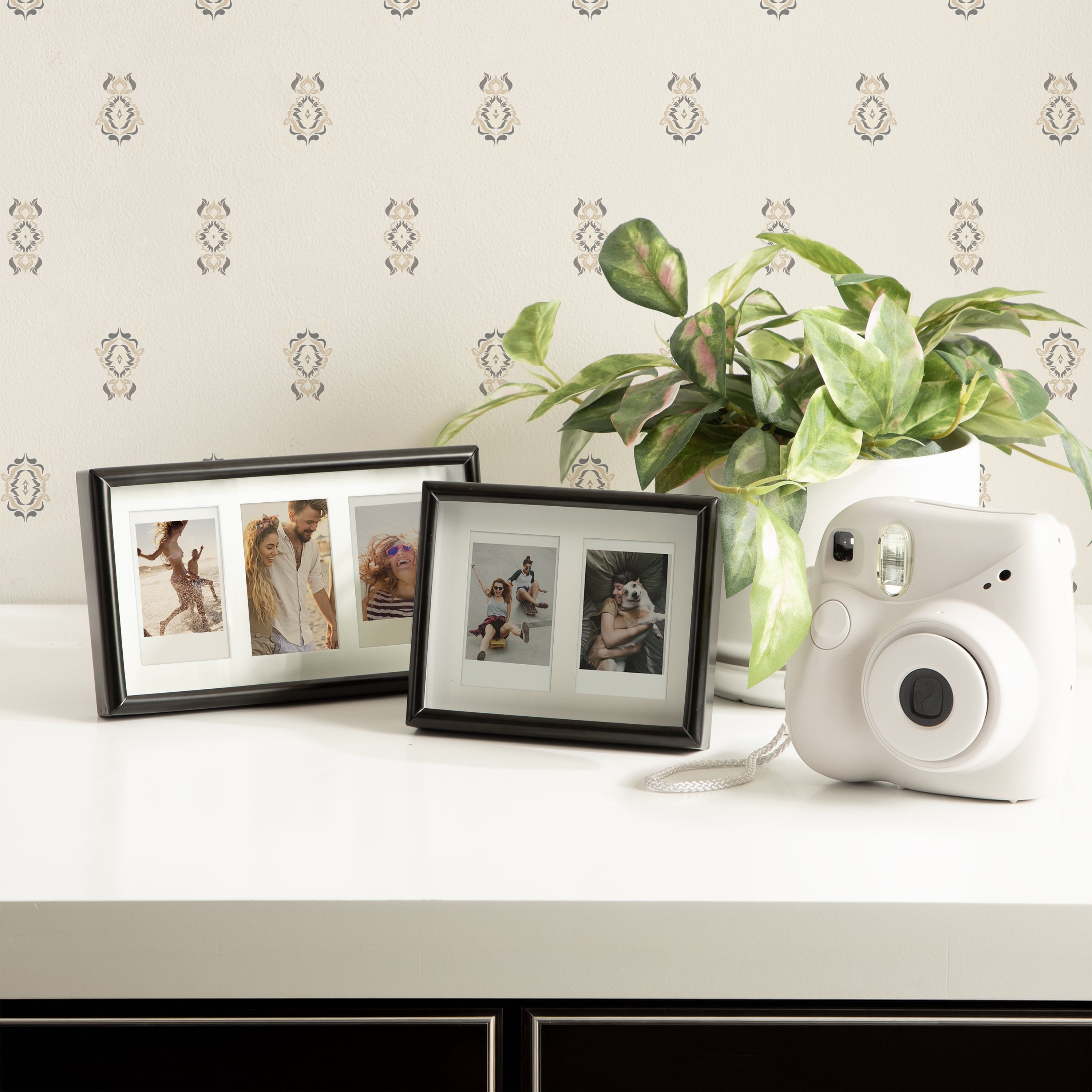 Mainstays – Instax Mini Picture Frame – Black Gallery 3 Photo Tabletop Photo Frame