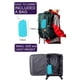 thumbnail image 4 of LOMON Chaqueta impermeable ligera para mujer Chubasquero activo con capucha para exteriores y bolsillos Azul hielo M, 4 of 5
