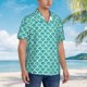 thumbnail image 3 of Balery Aquamarine Glitter1 Camisas hawaianas de manga corta para hombre, camisas playeras de corte holgado, camisas de vacaciones con botones,Large, 3 of 7