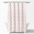 thumbnail image 2 of Lush Decor Bellagio Geometric Shower Curtain, 72x72, Blush, Single, 2 of 6