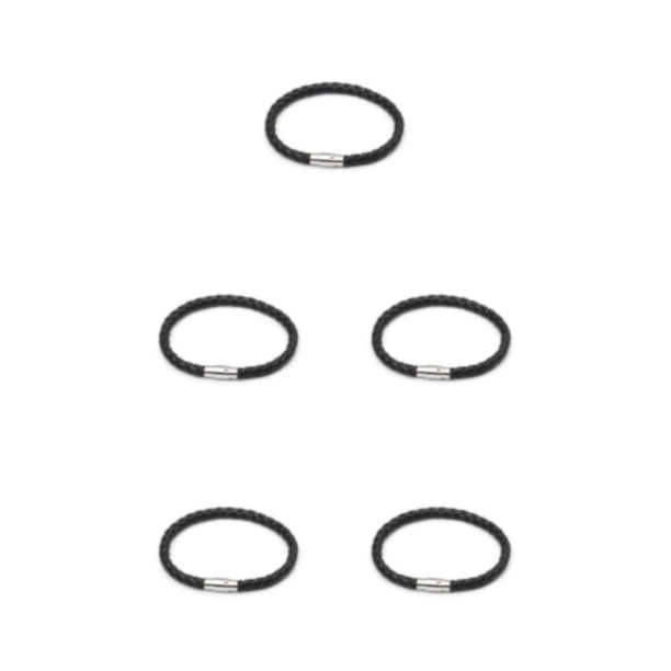 Qarigey de cuero para hombre, hebilla de piedra imán, cadena de mano, 6 hilos trenzados, pareja, amante, joyería de amistad, brazalete de Type2 NO2