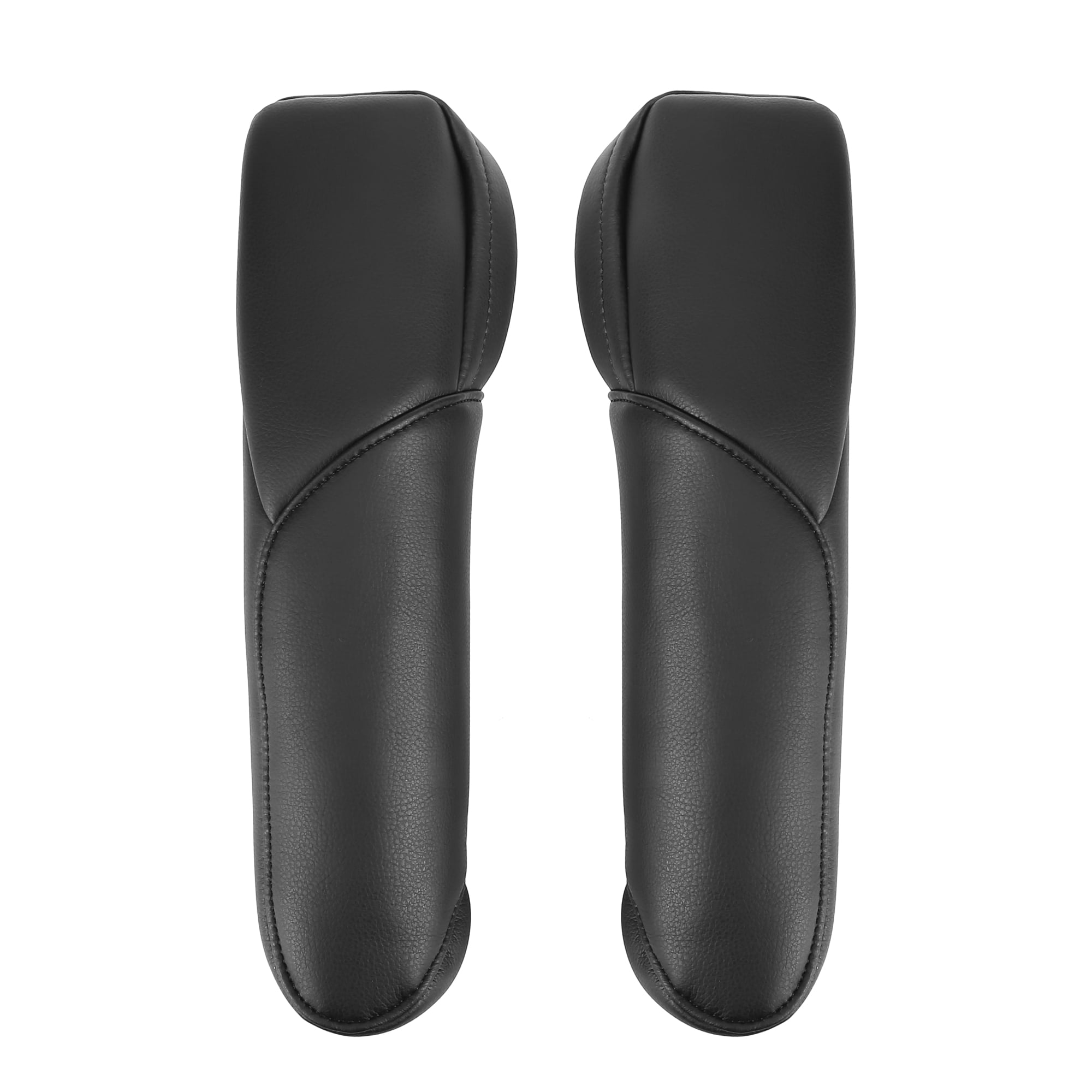1 Pair Auto Front Seat Armrest Cover Replacement Microfiber Leather Black for Honda CR-V 2007-2009