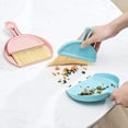 thumbnail image 3 of Mini dustpan and brush set plastic for dust collector in white, 3 of 4