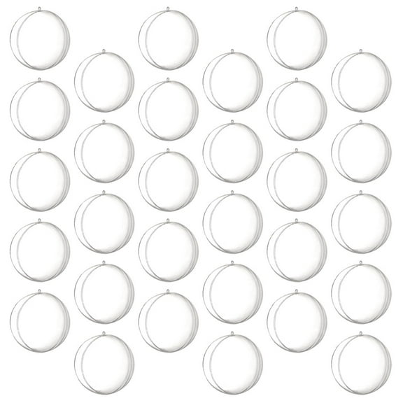 PBPBOX 30pcs Clear Ornament Ball Transparent PS Fillable Floating Decorations for Aquarium Use