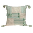 thumbnail image 4 of Cream and Mint Woven Throw Pillow, 4 of 4