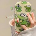 thumbnail image 2 of Funda Compatible Con Samsung A14 A13 A12 A04S A03S A52 A51 A71 A34 A50 A50S A02s A22 A32 A23 A54 A11 De Teléfono De Rana De Dibujos Animados Protectora De Silicona Cojín De Aire, 2 of 4