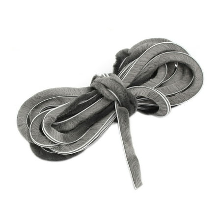 Window Door Weatherstrip Brush Seal Strip 0.2-inch x 0.47-inch x 16.4Ft Gray