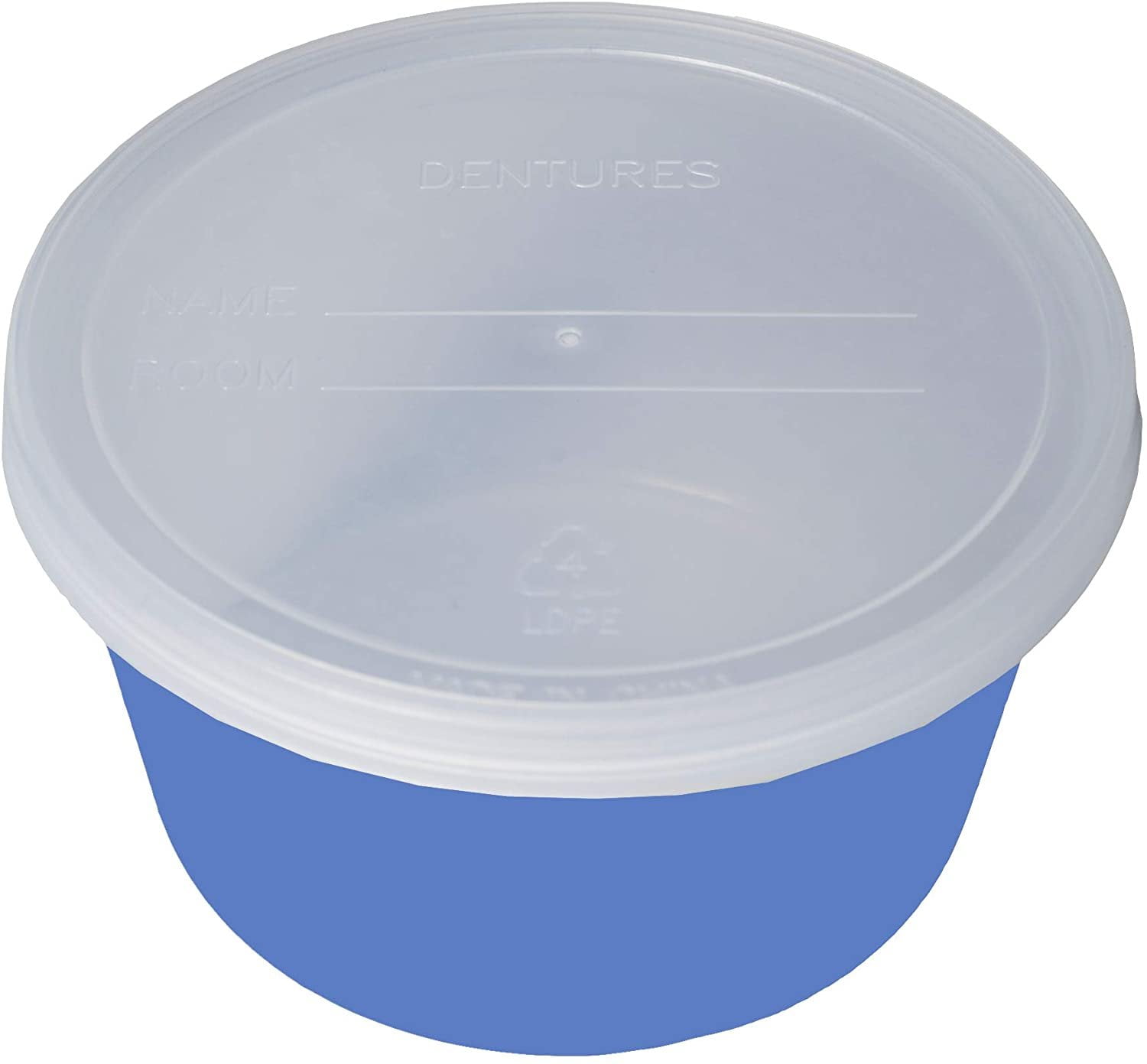 Pack of 250 Plastic Denture Cups 8 oz Aqua Dental Orthodontic Retainer