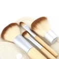 thumbnail image 2 of unbranded 4Ud Brochas De Maquillaje Con Mango De Bambú Y Suaves Para Uso Y Diario, 2 of 8