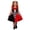 A-Black185, variant on Bobifish Toddler Girls Dress Ruffle Sleeveless Color Block Heart Print Dress Party Dance Halloween Children Girls Dresss