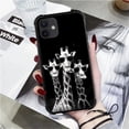 thumbnail image 7 of Case for iPhone 11 Case, Black White Funny Giraffe Sunglass Pattern Graphic Design Girl Boy Soft Silicone Hard Acrylic Shock Protection Case for iPhone 11, 7 of 7