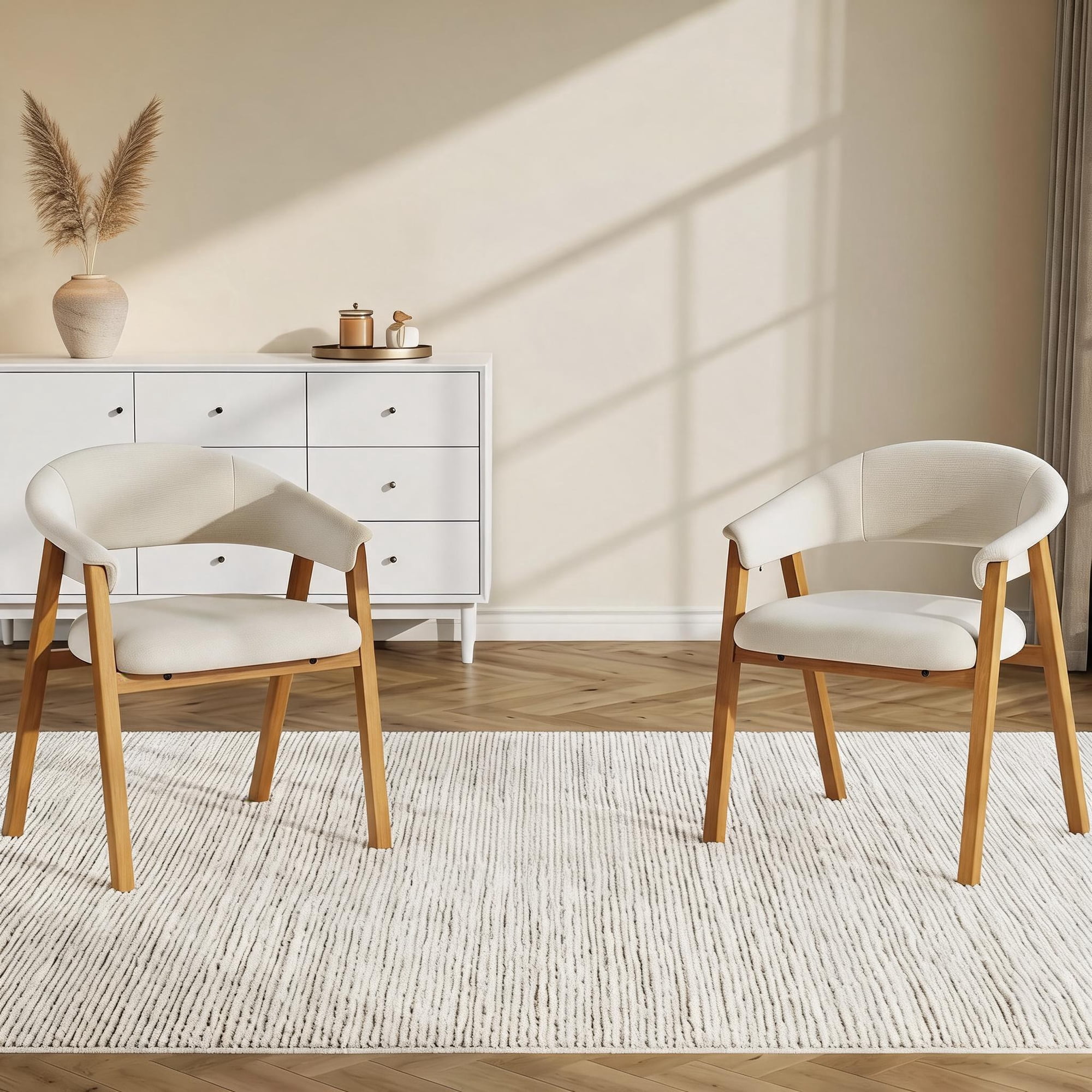 2pcs modern upholstered dining chairs product