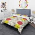 thumbnail image 3 of Designart 'Wave Pattern' Mid-Century Modern Duvet Cover Set, 3 of 4