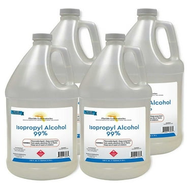 Florida Laboratories Isopropyl Alcohol 99% Pure, 128 Fluid Ounce, 4 Count