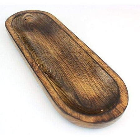 Antique Incense Burners - Trough Antique Wood Hand Made Double Incense Burner Ash Catcher Holder