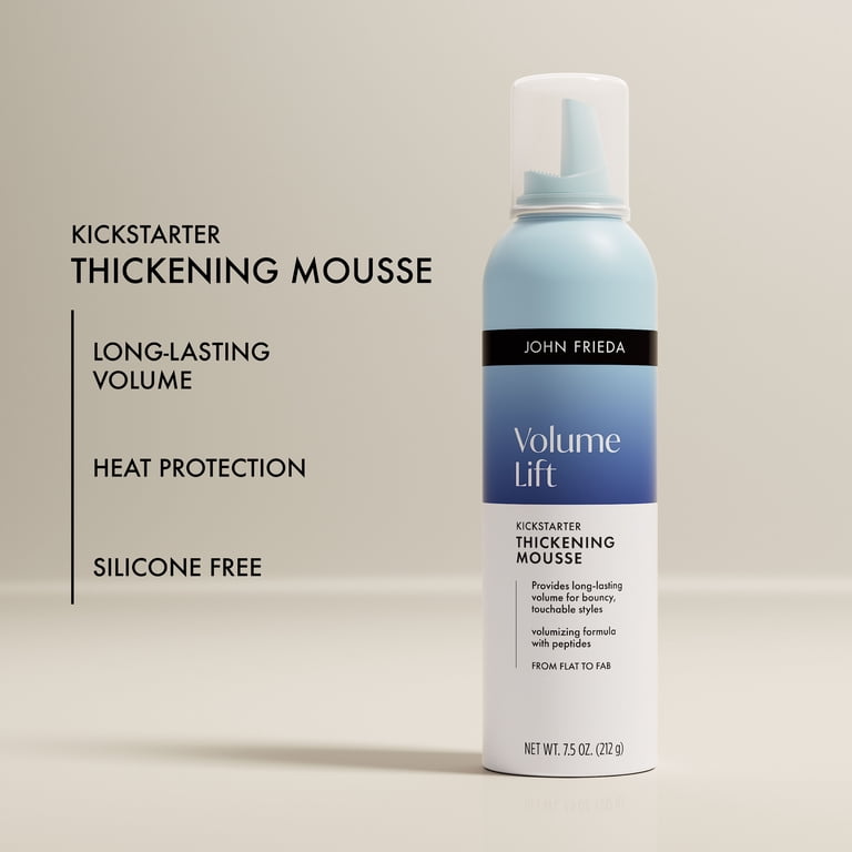 John Frieda Volume Lift Kickstarter Thickening Mousse, Volumizing
