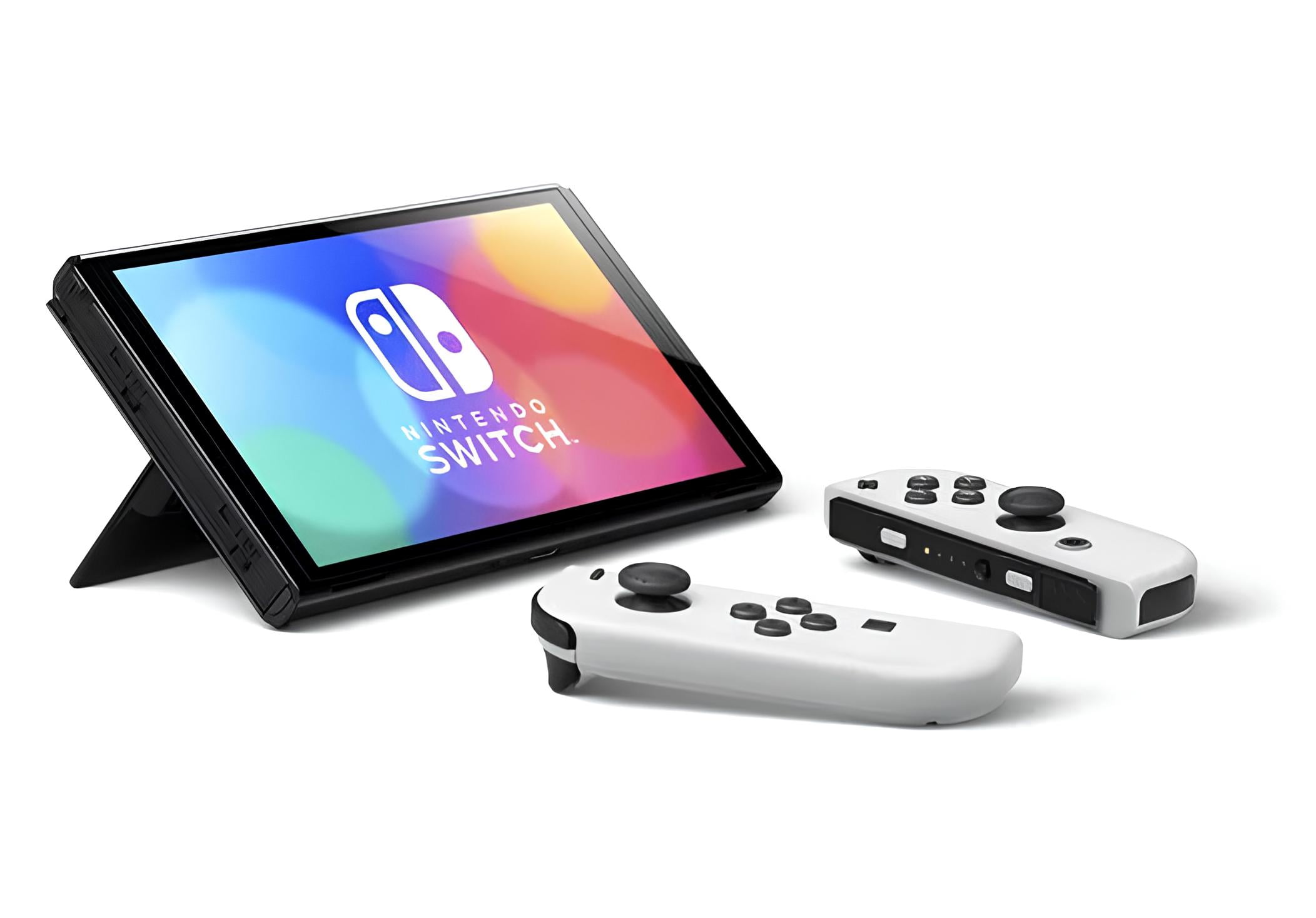 Nintendo Switch OLED White - Mario Kart 8 Deluxe - Character Group Luigi,  Peach + 128GB Card & More 