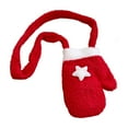 thumbnail image 2 of xihome Bolso bandolera festivo de felpa con forma de guante rojo y correa ajustable, ideal para las fiestas., 2 of 6