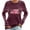 Pink-Wine, variant on Nfurl Breast Cancer Awareness Shirts for Women Pink Ribbon Graphic Tees Flag Printed Long Sleeve Crewneck T Shirts Fall Tunic Tops Black M