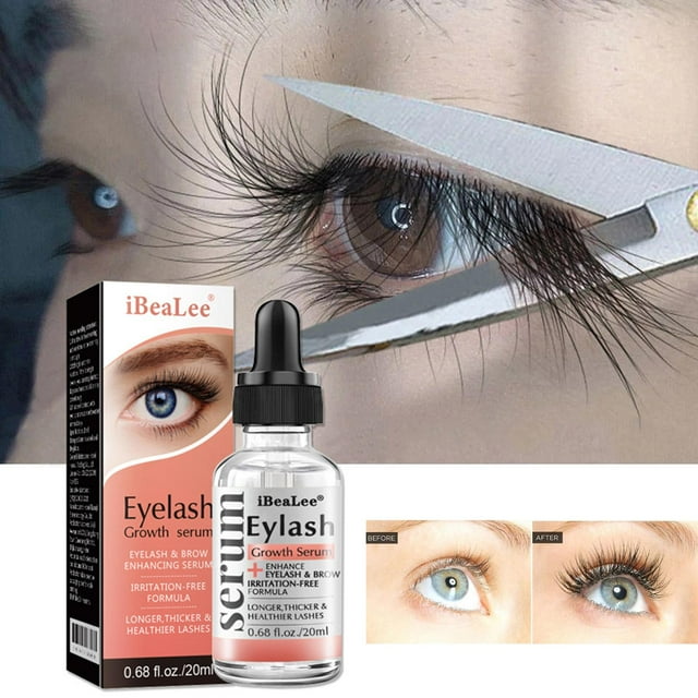 Suero de crecimiento de pestañas para cejas, 20 ml de pestañas y cejas más largas y gruesas, potenciador del acondicionador de crecimiento líquido Salvador Dali Suero de crecimiento de pestañas para cejas