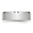 thumbnail image 3 of Cobalt Beveled Edge Satin and Polished 7mm Band, 3 of 7