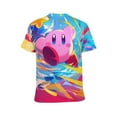 thumbnail image 3 of Kirby Unisex Short Sleeve T Shirt Daily Novelty 3D Printed T-Shirts Soft Comfortable Tee Shirt Top For Men And Women, 3 of 7