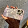thumbnail image 5 of for iPhone 15 Pro Max Phone Case 6.7 inch, Aesthetic Bling Feather for Women Girls, Shockproof Soft TPU & Hard pc Pink, 5 of 11