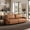 Brown, variant on Serta Giles Modern Style Convertible Sofa, Brown Fabric