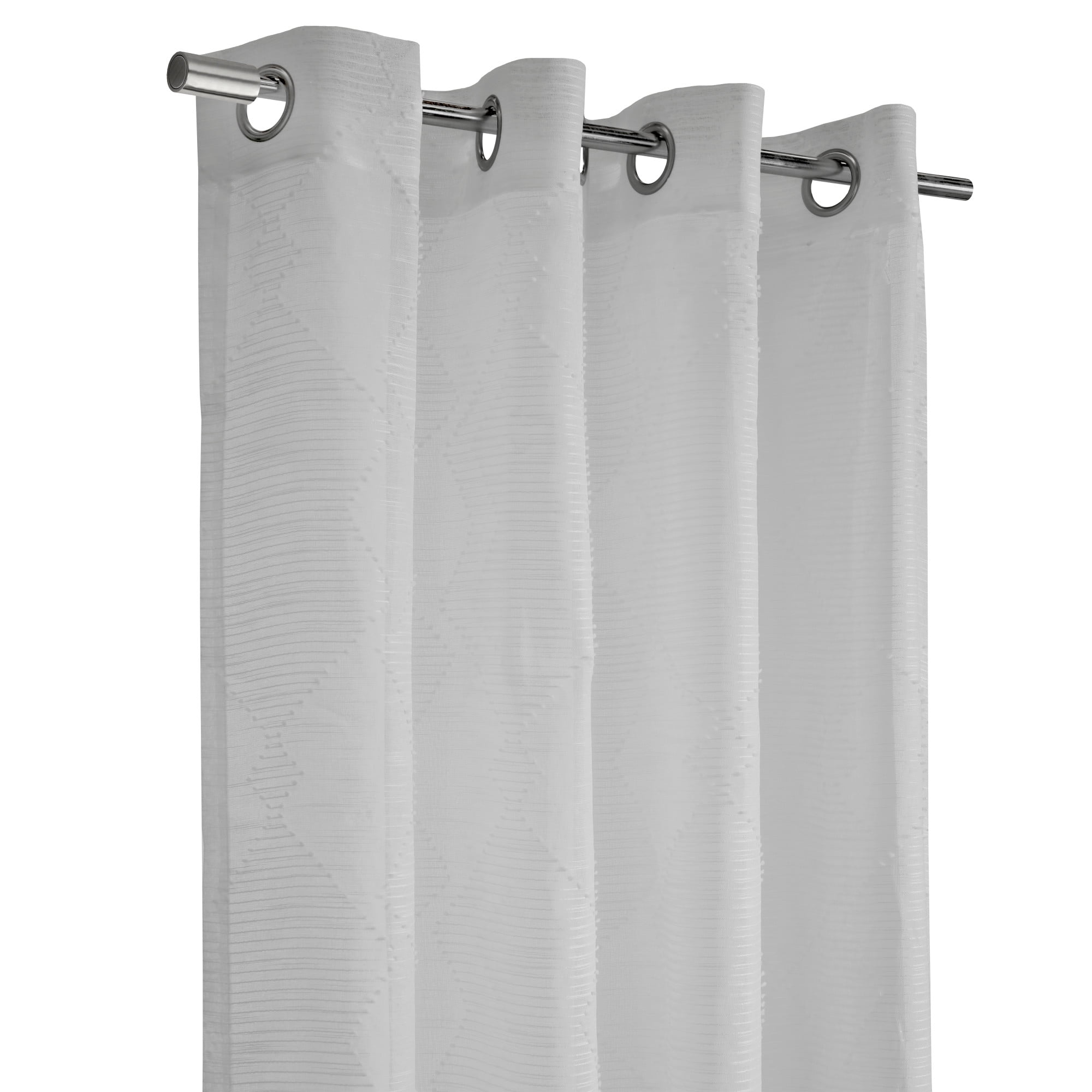 Loft Living Dimitro Sheer Grommet Indoor Curtain 52 x 108 in White