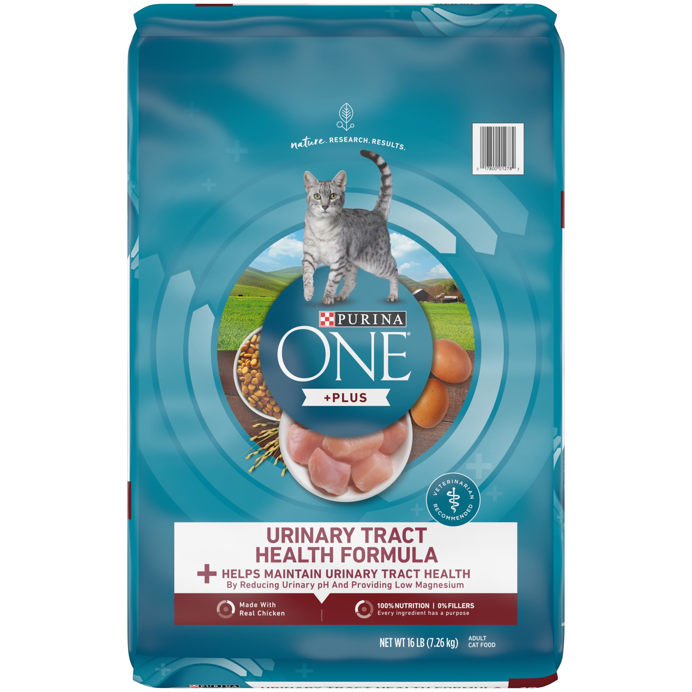 Purina One +Plus Urinary Tract Health Formula Dry Cat Food, 16 lb Bag