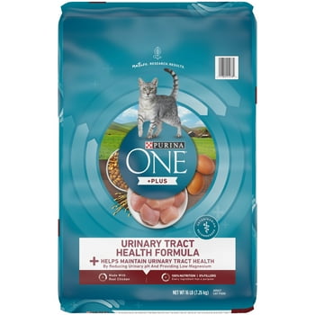 Purina One +Plus Urinary Tract  Formula Dry Cat Food, 16 lb Bag