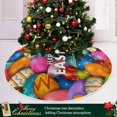thumbnail image 6 of FMSHPON Colorful Easter Egg Xmas Christmas Tree Skirt Stand Mat for Holiday Party Decoration Indoor Outdoor 36 inches, 6 of 6