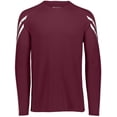 thumbnail image 4 of Holloway Sportswear XL Boys FLUX SHIRT LONG SLEEVE Maroon/White 222607, 4 of 5