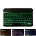 thumbnail image 4 of Milaget Mini 10inch Bluetooth Keyboard With Backlit 7-Colors LED Backlight for Pad for Black, 4 of 7
