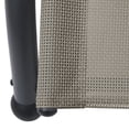 thumbnail image 5 of vidaXL Chaise Longue Double avec Auvent Textilène Taupe, 5 of 5