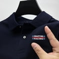thumbnail image 3 of Summer New Men Casual Short Sleeve Polo Office Fashion Lapel T-shirt Men Breathable Polo Clothing Men, 3 of 6
