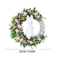 thumbnail image 4 of Corona de flores artificiales Perfecl para puerta de Pascua 4 Uds Colgante de Primavera, 4 of 8