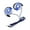 Blue, variant on Clip on Ear Design Earphones Sports Headphones Ear-Hook Music Earphones