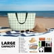 thumbnail image 5 of Fotbe Green Checkboard Bolsa de Viaje para Playa - Resistente al Agua, Bolsa Tote de Gran Capacidad y Ligera con 7 Bolsillos para Mujeres y Hombres, 5 of 7